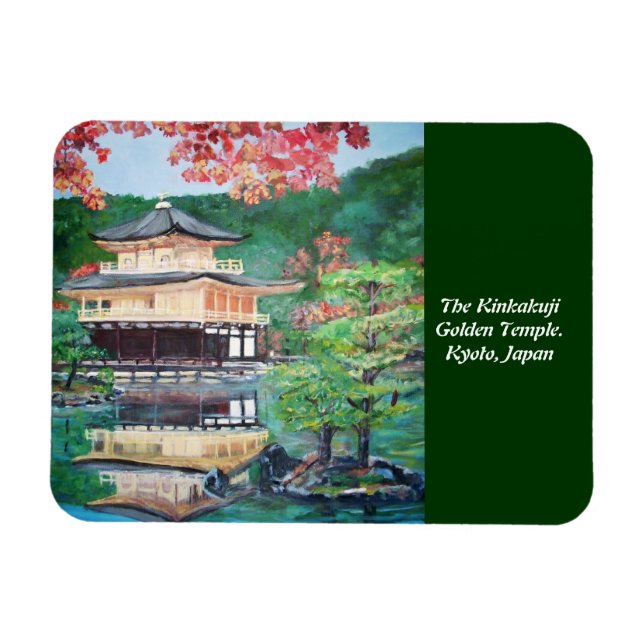 Ímã O Templo do Ouro Kinkakuji - Magneta Flexi Premium (Horizontal)