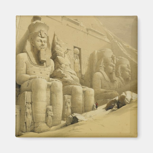 Imã O templo Excelente de Abu Simbel, Nubia, do Egito (Frente)