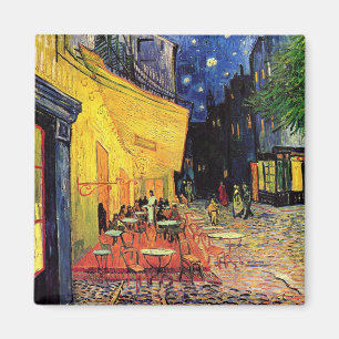 Imã O terraço do café em Arles, na noite - Van Gogh