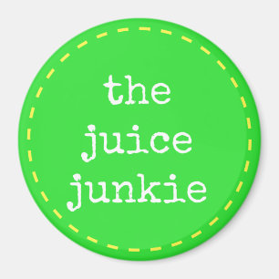 Imã O toxicómano do suco - ímã do logotipo