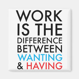 Imã O trabalho é a diferença entre o querer e ter