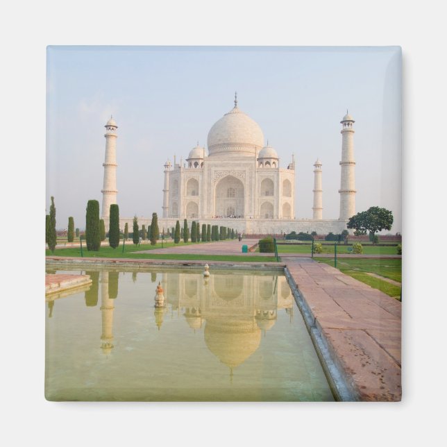 Imã O tranquilo e pacífico Taj Mahal ao nascer do sol, (Frente)