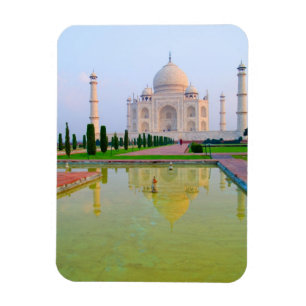 Ímã O tranquilo e pacífico Taj Mahal famoso mundialmen