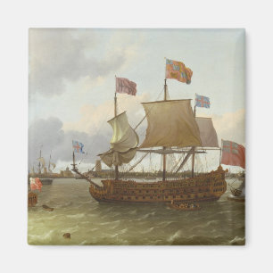 Imã O Três-Mestre "Britannia" em Rotterdam, 1698