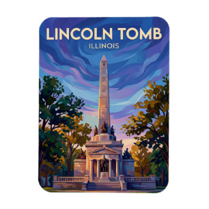 Ímã O Túmulo de Lincoln no Cemitério de Oak Ridge EUA