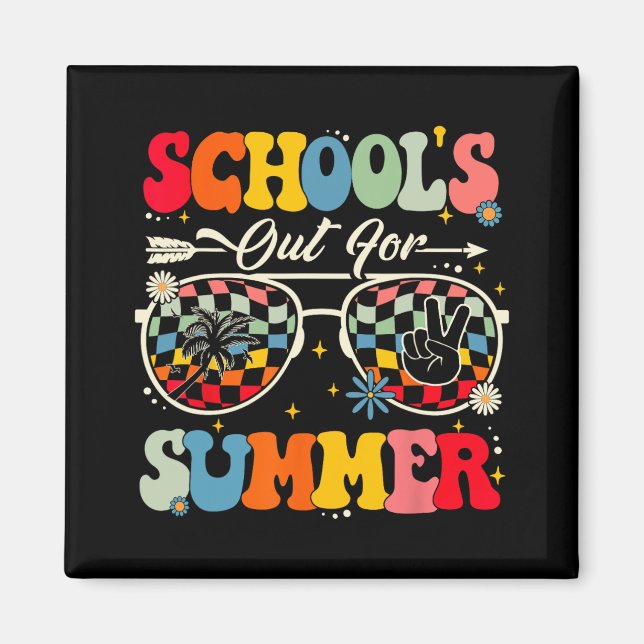Imã O último dia da escola está fora para o verão. (Frente)