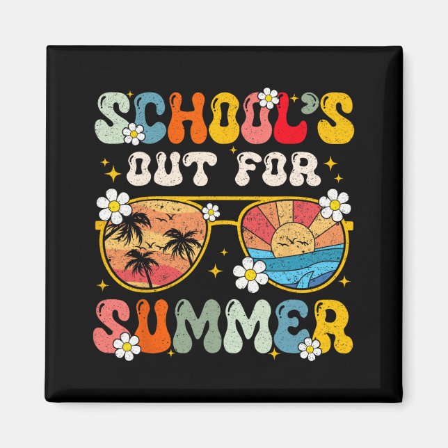 Imã O último dia da escola está fora para o verão. (Frente)
