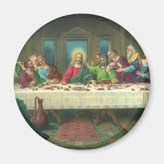 Imã O último jantar originalmente de Leonardo da Vinci (Frente)