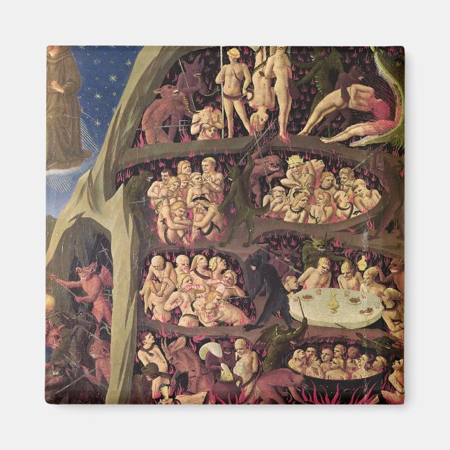 Imã O último julgamento, detalhe do inferno, c.1431 (Frente)