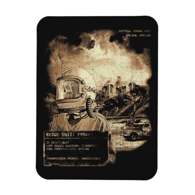 Ímã O Último Sinal - Streetwear Techno-Dystopian (Vertical)