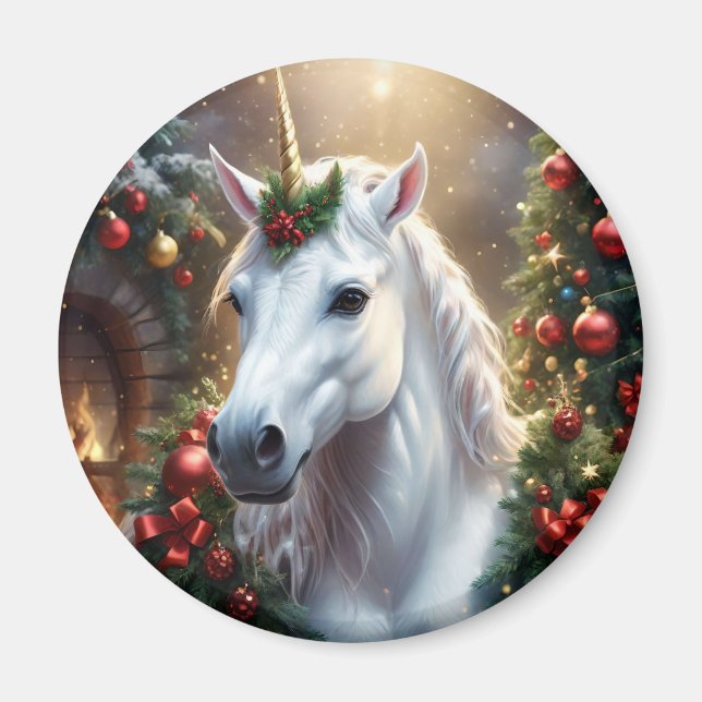 Imã “O Unicórnio de Noel” (Frente)