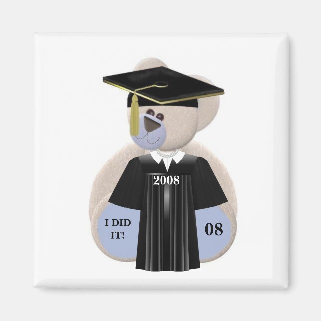 Imã O Urso De Graduação. (Frente)