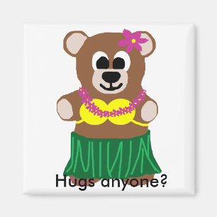 Imã O urso de Hula, abraça qualquer um? ímã
