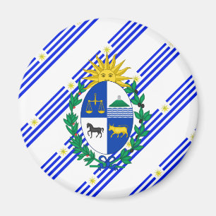 Imã O Uruguayan listra a bandeira
