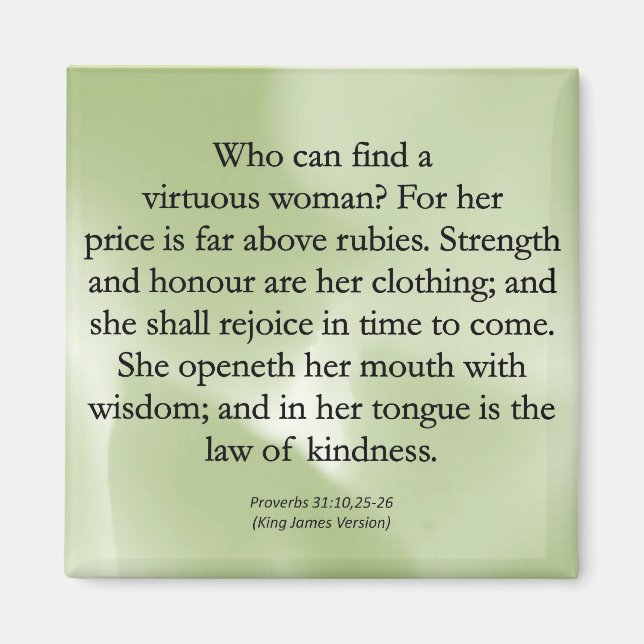 Imã O valor das mães não pode ser medido (Proverbs 31) (Frente)