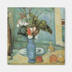 Imã O Vaso Azul (Flores e Frutas) de Paul Cezanne