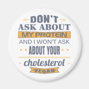 Imã O Vegan não inquire sobre minha proteína
