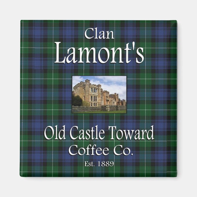 Imã O velho Castelo de Clan Lamont em direção ao café  (Frente)