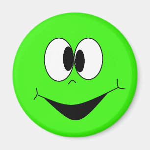 Imã O verde limão Googlie parvo Eyes o ímã da cara