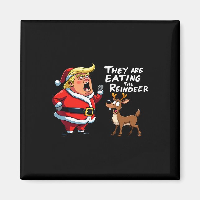 Imã O Vestido Do Pai Natal Que Estão Comendo. (Frente)