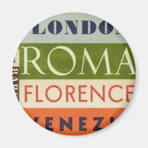 Imã O viagem etiqueta o ímã