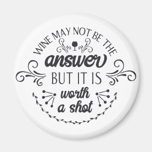 Imã O vinho engraçado pode não ser o ímã de resposta