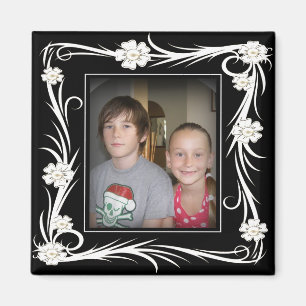 Imã O vintage do ímã do vintage floral adiciona sua