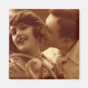 Imã O vintage ostenta o tênis, amor e romance