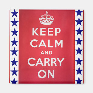 Imã O vintage WW2 mantem a calma e continua