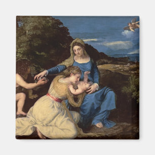 Imã O Virgin e a criança com santos, 1532
