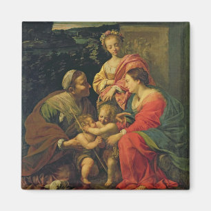 Imã O Virgin e a criança com St. Elizabeth, o Infan