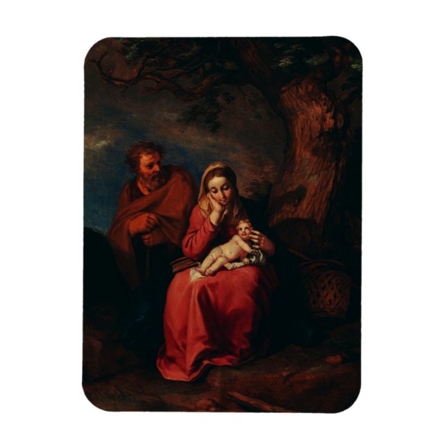 Ímã O Vôo para o Egito por Abraham Bloemaert  (Vertical)