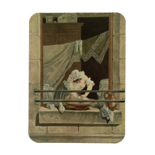 Ímã O Washerwoman, gravado por J. Laurent Julien (c1