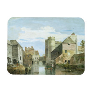 Ímã O Westgate, Canterbury (bodycolour no papel)