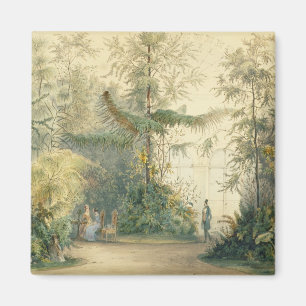 Imã O wintergarden do palácio de Hofburg, Viena, 1