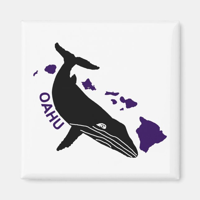 Imã Oahu - Roxo Hawaii Islands Humpback (Frente)