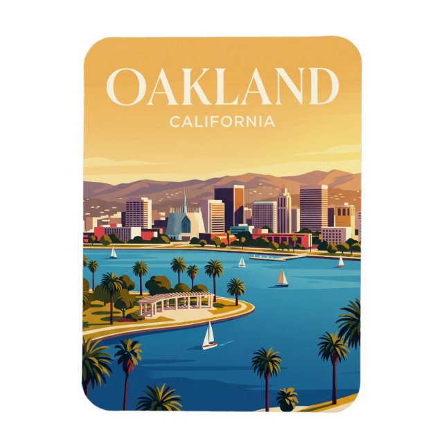Ímã Oakland Califórnia (Vertical)
