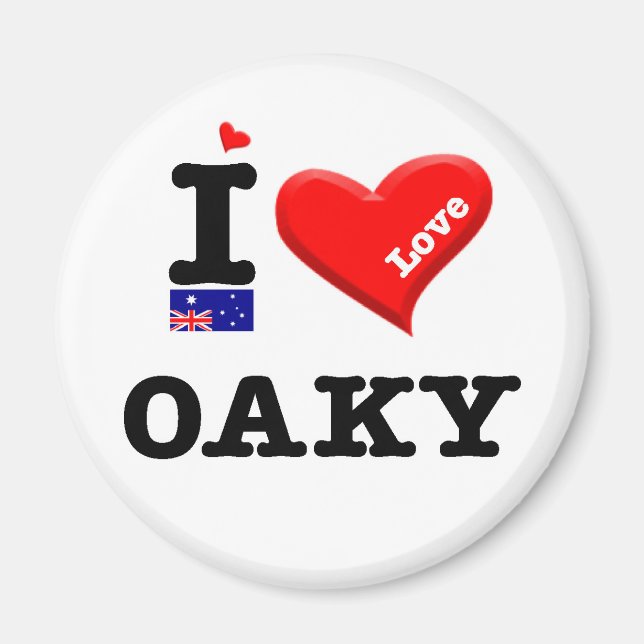 Imã OAKY - I Love (Frente)