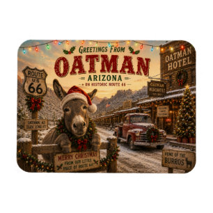 Ímã Oatman Arizona Route 66 Natal Burro Geladeira