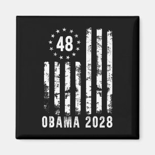 Imã Obama 2028 American Flag Patriotic Premium