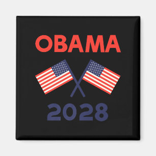 Imã Obama 2028 Bandeiras EUA Política Eleição Casa Bra