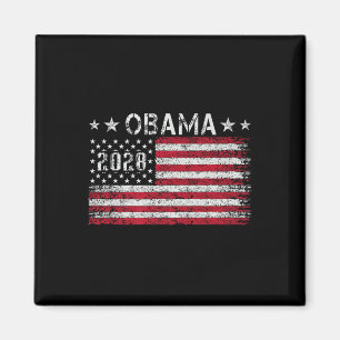 Imã Obama 2028 Retro Vintage U Bandeira Americana Polí