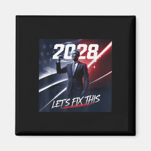 Imã Obama 2028 Vintage Comício Político Patriótico Oba