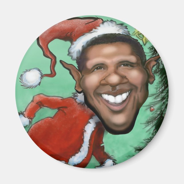 Imã Obama Christmas (Frente)