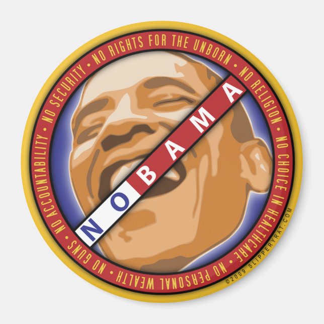 Imã Obama "Nobama" Magnet (Frente)
