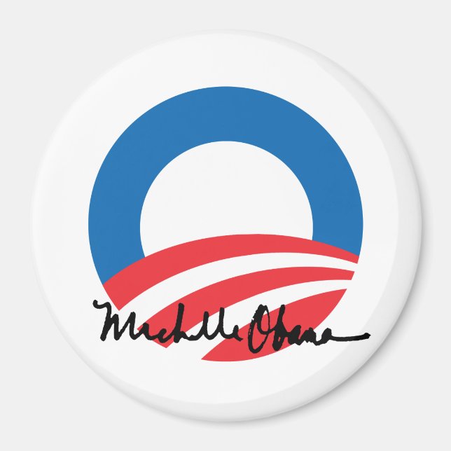 Imã OBAMA O COM MICHELLE OBAMA AUTOGRAPH -.png (Frente)