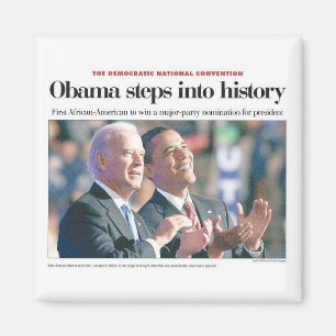 Imã Obama pisa no ímã da história