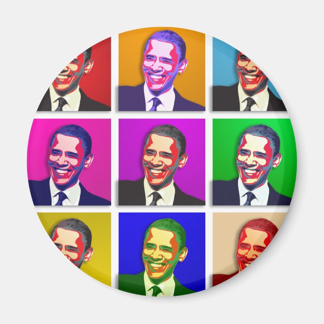 Imã Obama Pop Art Style (Frente)