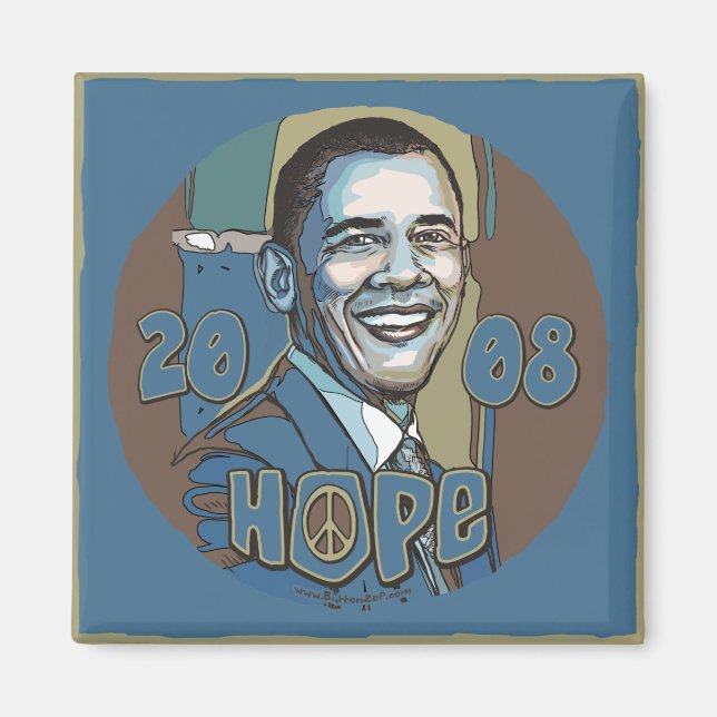Imã Obama Retrait 2008 Hope (Frente)