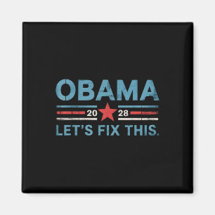 Imã Obama Vintage Retro Patriótico 2028 Prote Política